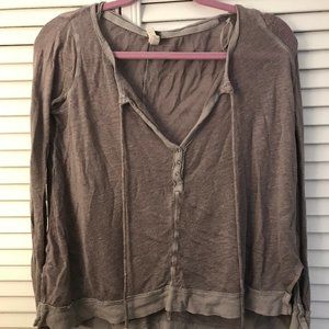Free People Purple/Grey Long Sleeve